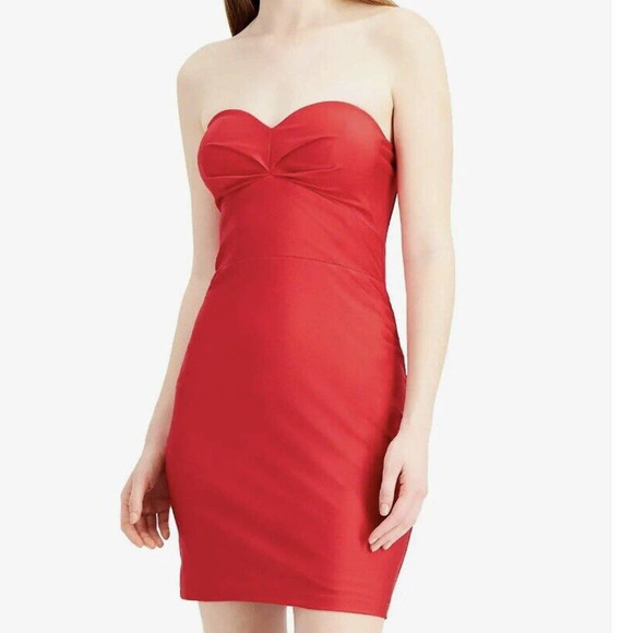 City Studio Dresses & Skirts - City Studio Stretchy Sweetheart Bodice Strapless Red Cocktail Party Prom Dress